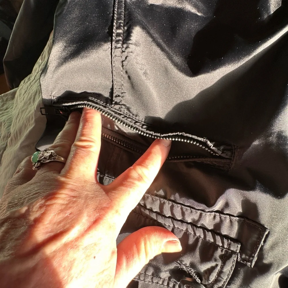 The North Face Men's Black Jacket, Plaid Lining, Lightweight